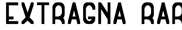 Extragna Rara ST font preview
